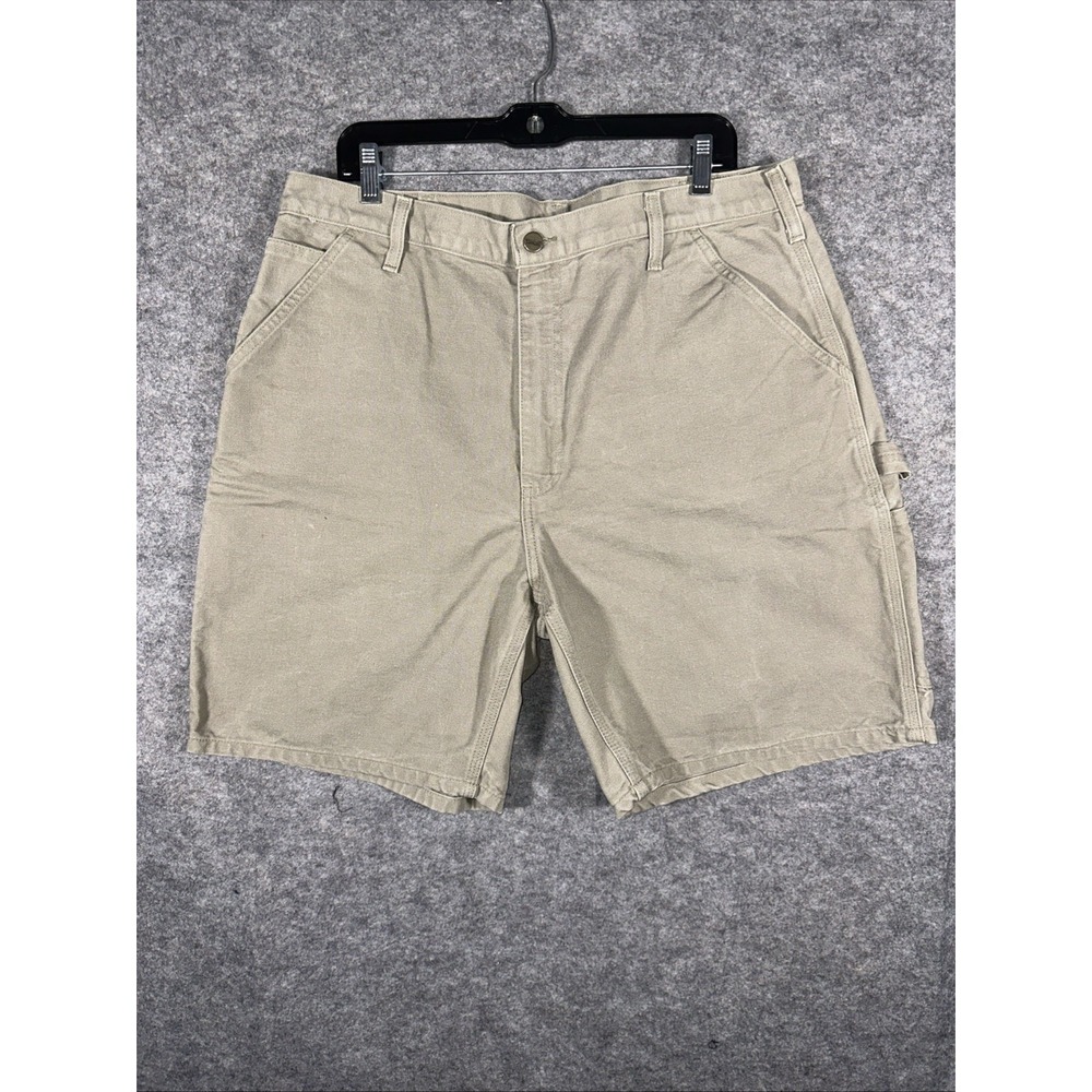 Carhartt Shorts Mens 38 Toupe Denim Jean Jorts‎ Carpenter Utility Work